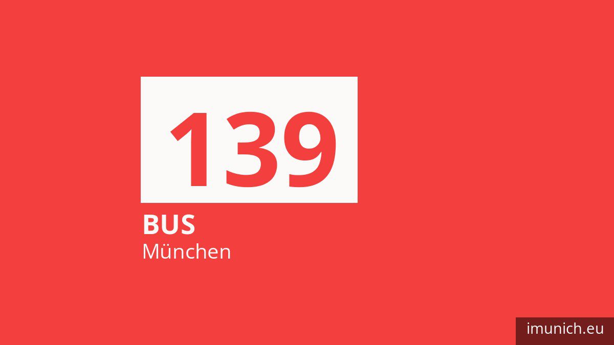 Bus 139 in München