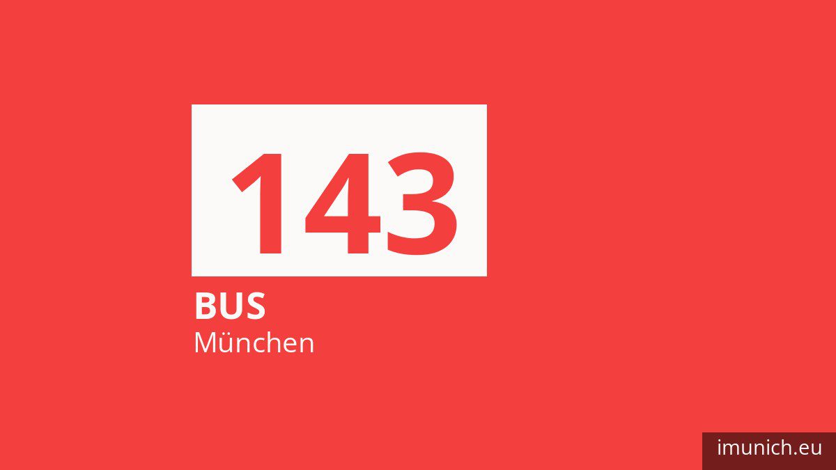 Bus 143 in München