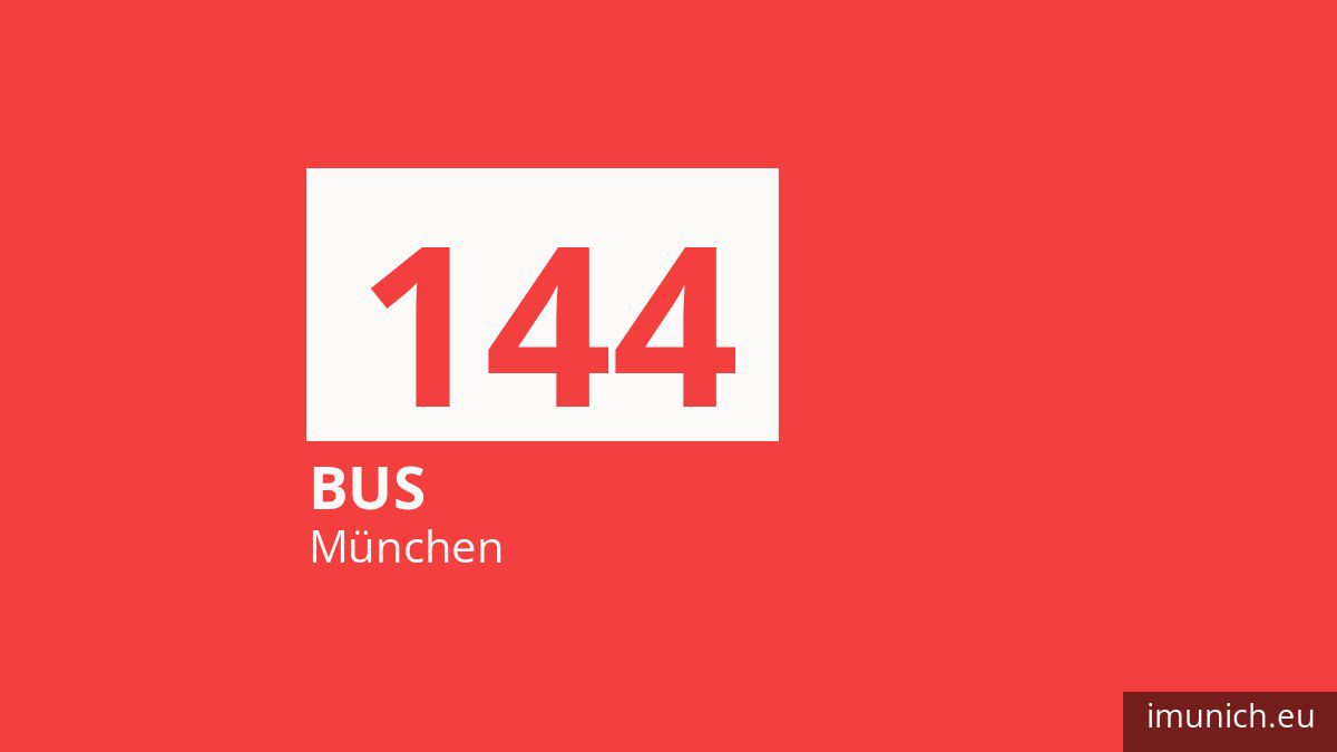 Bus 144 in München