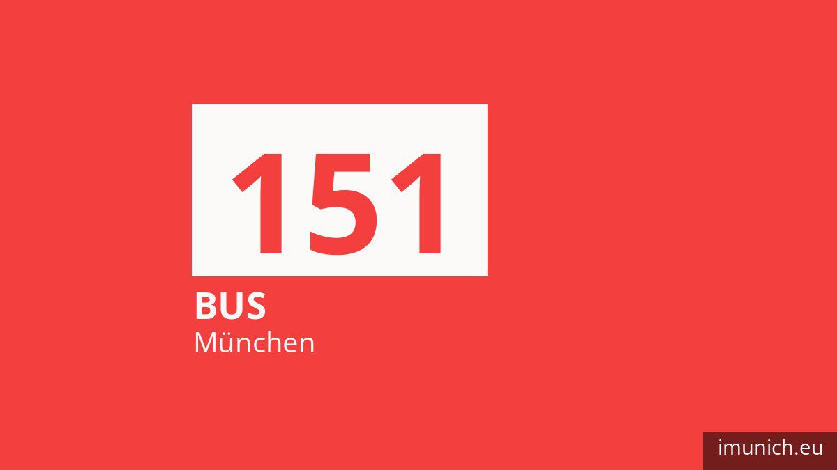 Bus 151 in München