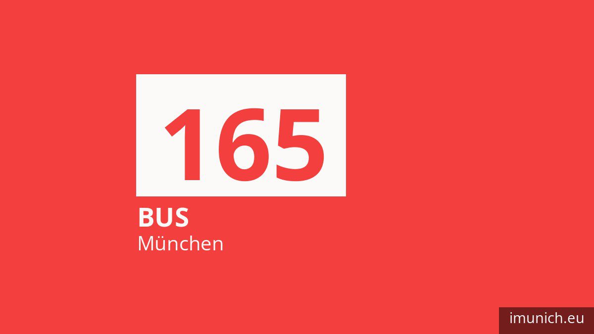 Bus 165 in München