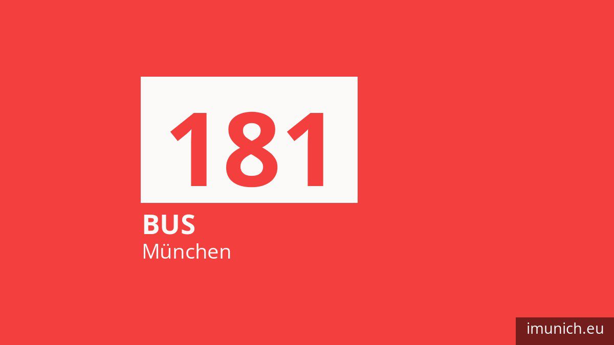 Bus 181 in München