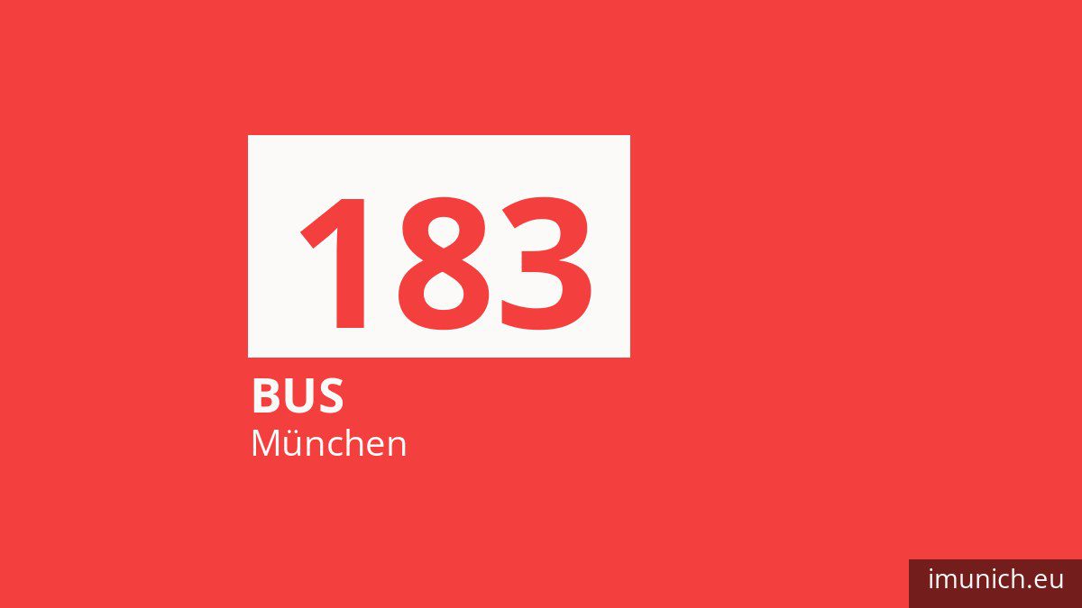 Bus 183 in München