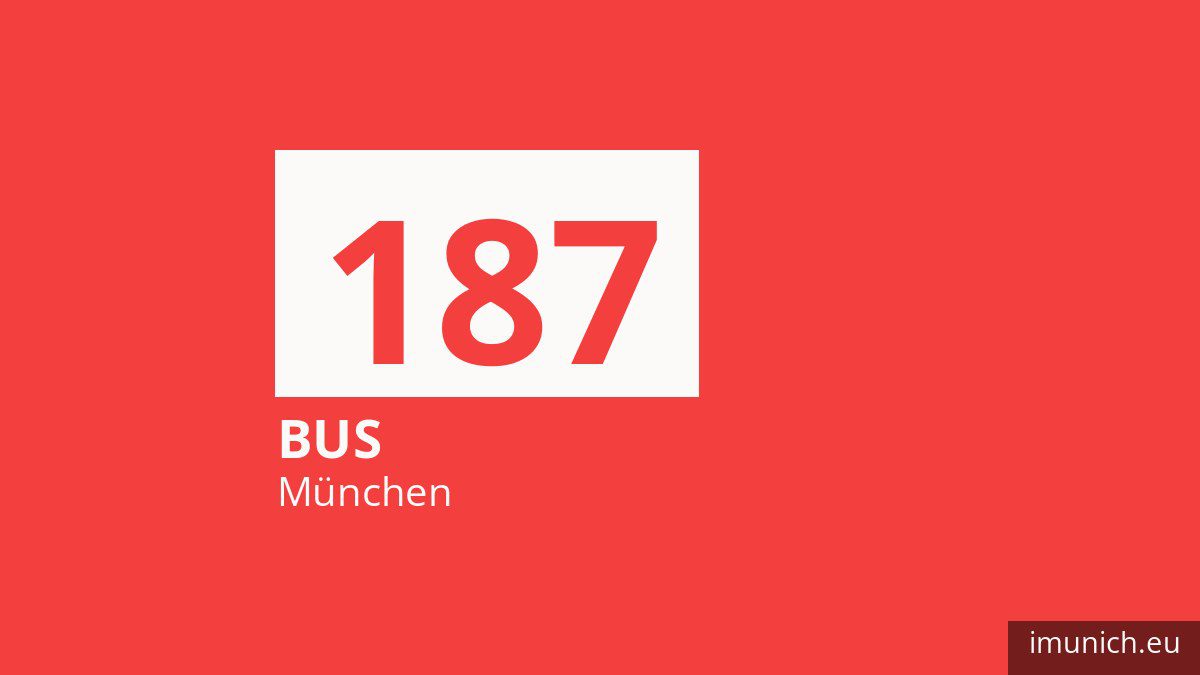 Bus 187 in München