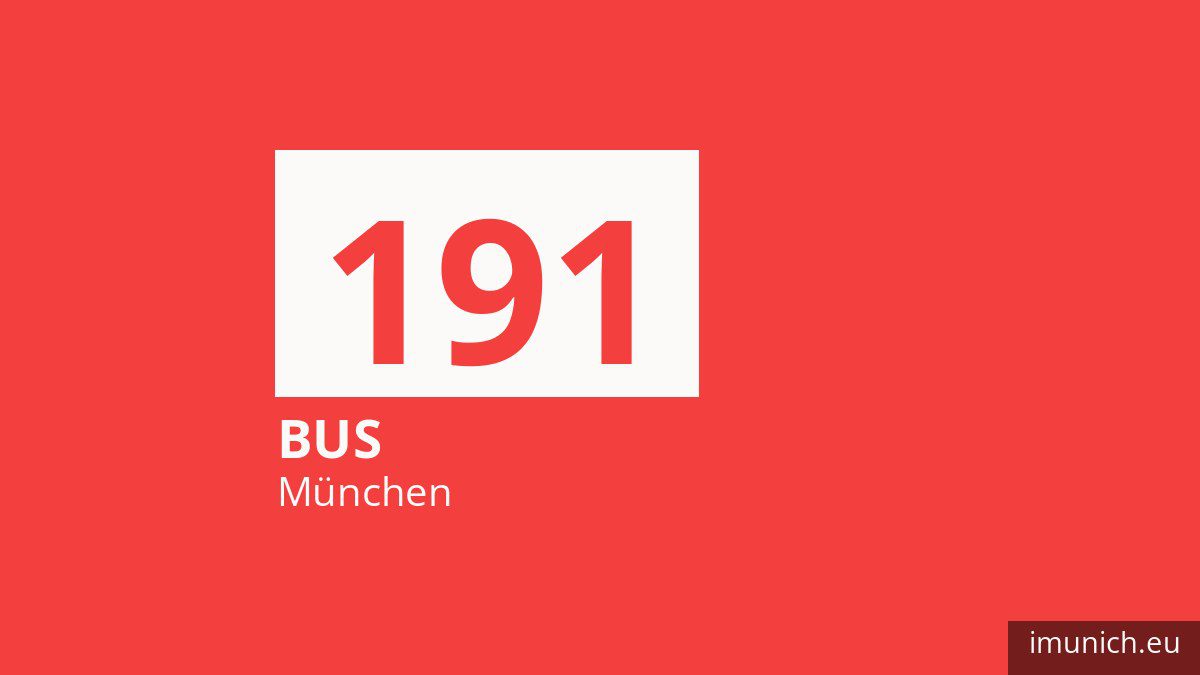 Bus 191 in München