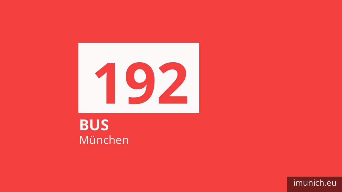 Bus 192 in München