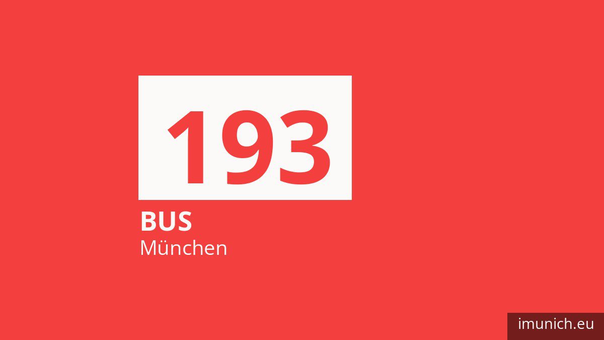 Bus 193 in München