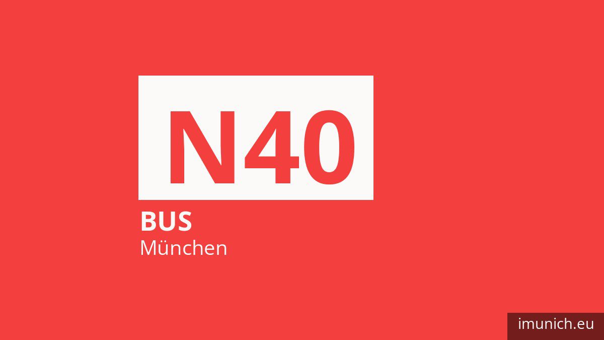 Nachtbus N40 in München