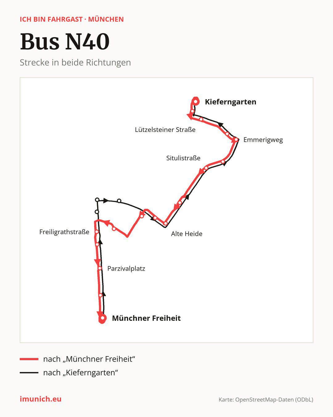 Nachtbus N40 in München