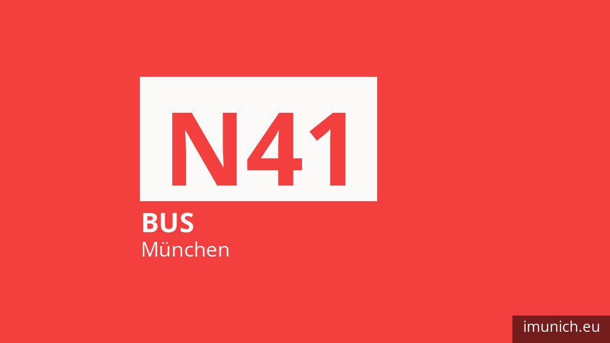 Nachtbus N41 in München