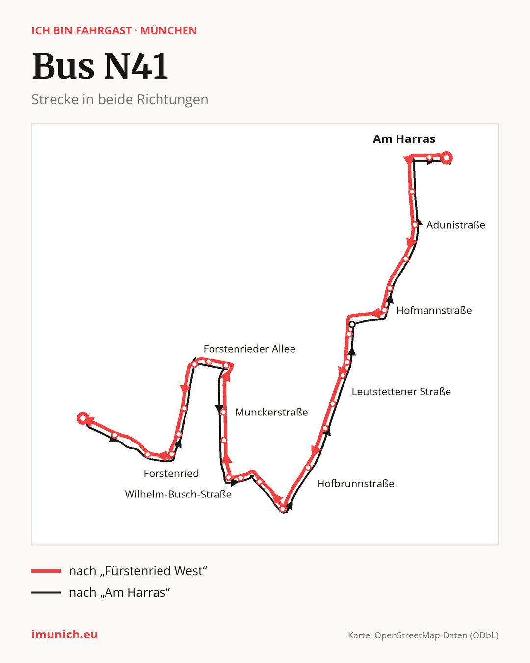 Nachtbus N41 in München