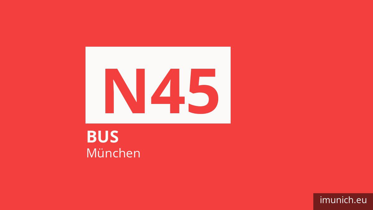 Nachtbus N45 in München