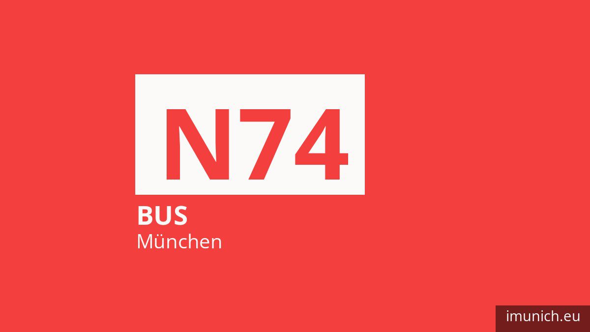 Nachtbus N74 in München