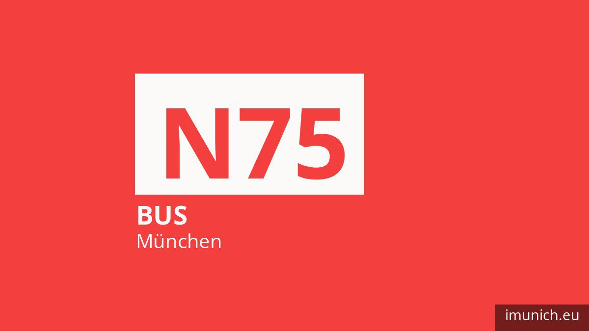 Nachtbus N75 in München