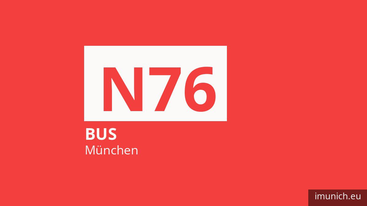 Nachtbus N76 in München