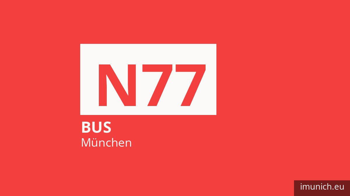 Nachtbus N77 in München