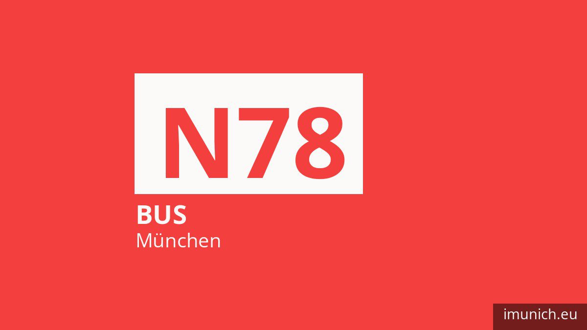 Nachtbus N78 in München