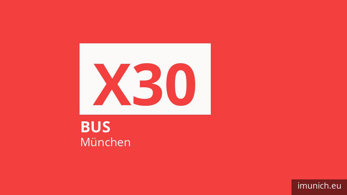 Bus X30 in München