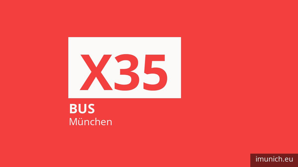 Bus X35 in München