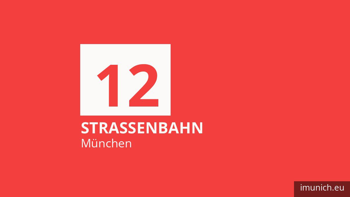 Tram 12 in München