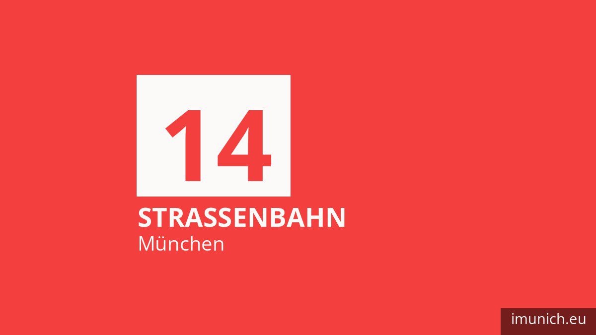 Tram 14 in München