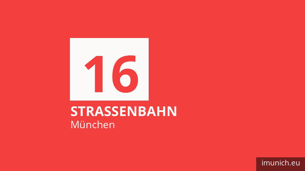 Tram 16 in München