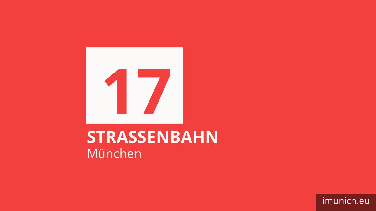 Tram 17 in München