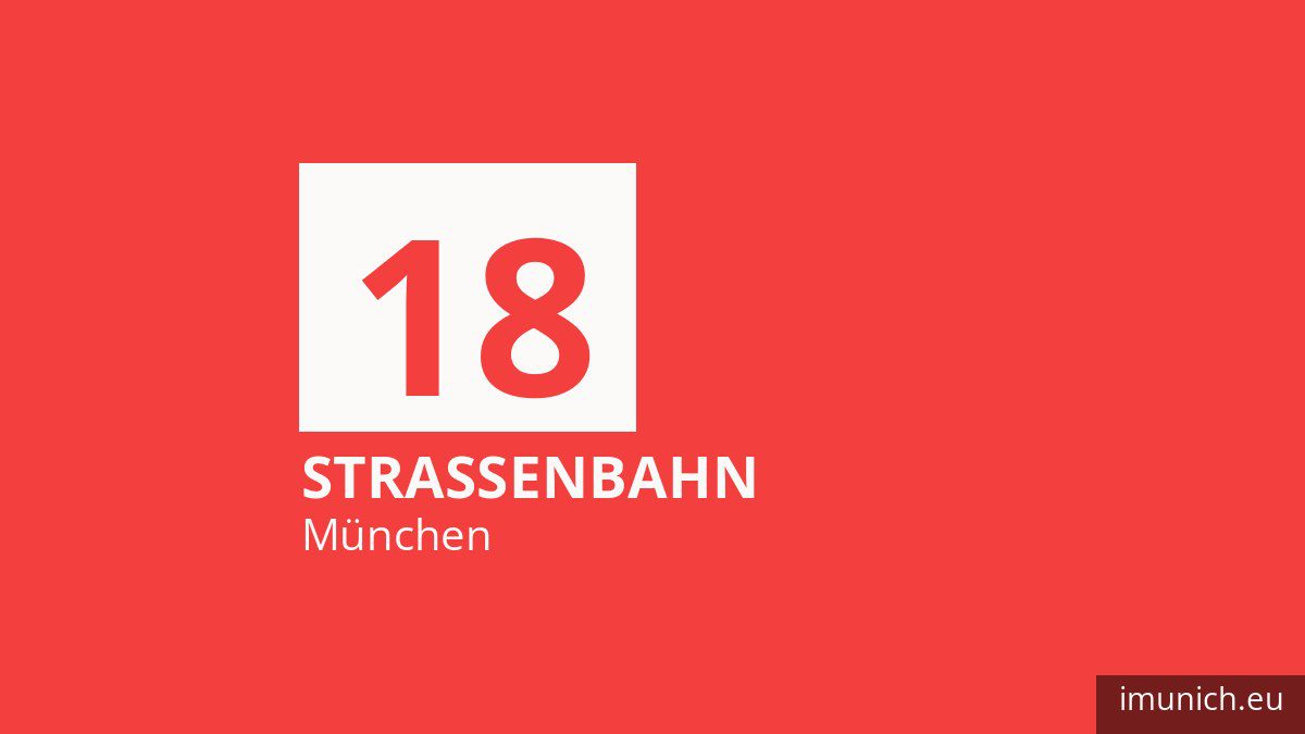 Tram 18 in München