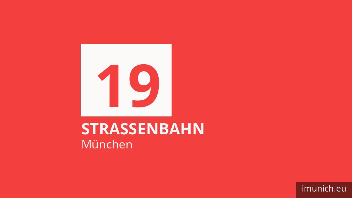 Tram 19 in München