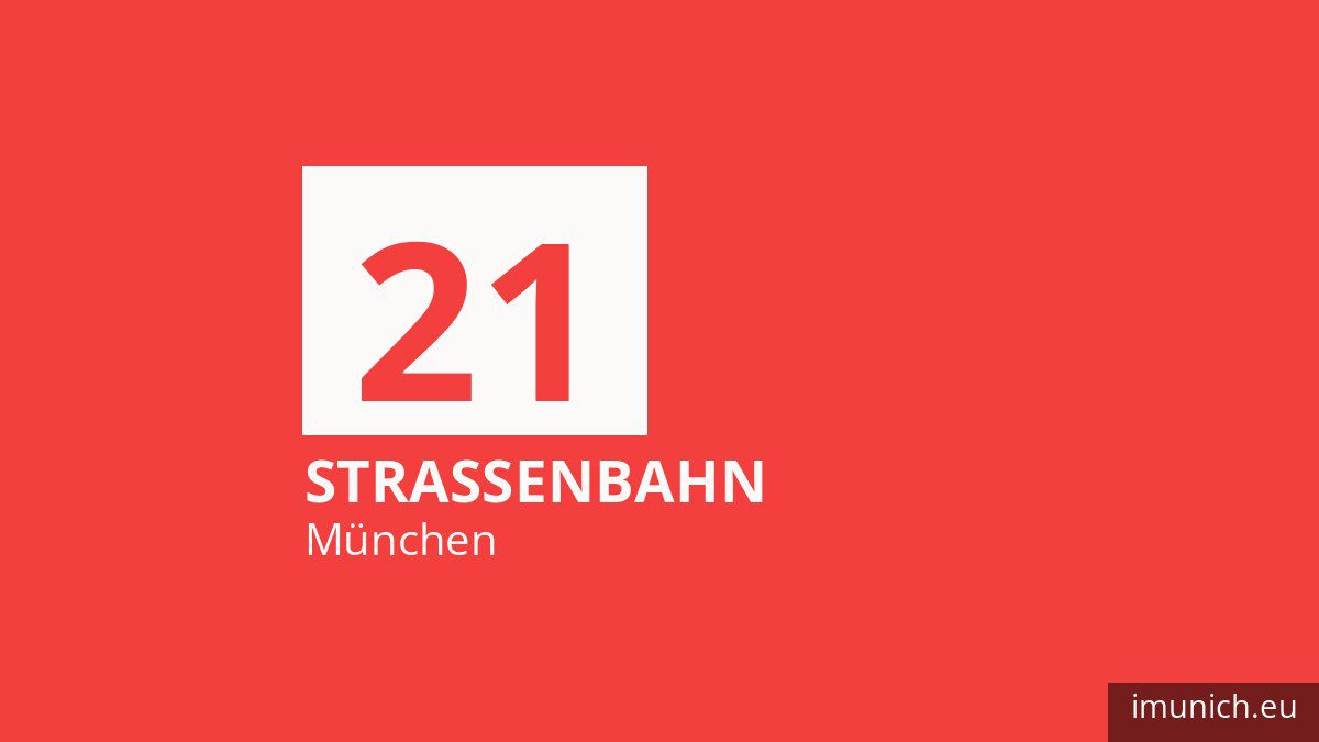 Tram 21 in München
