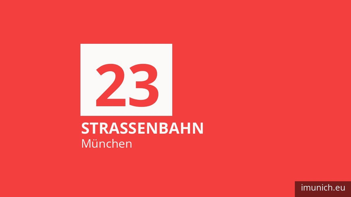 Tram 23 in München