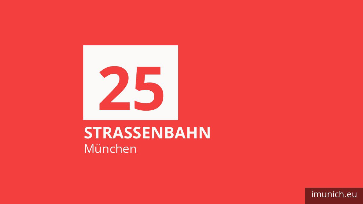 Tram 25 in München