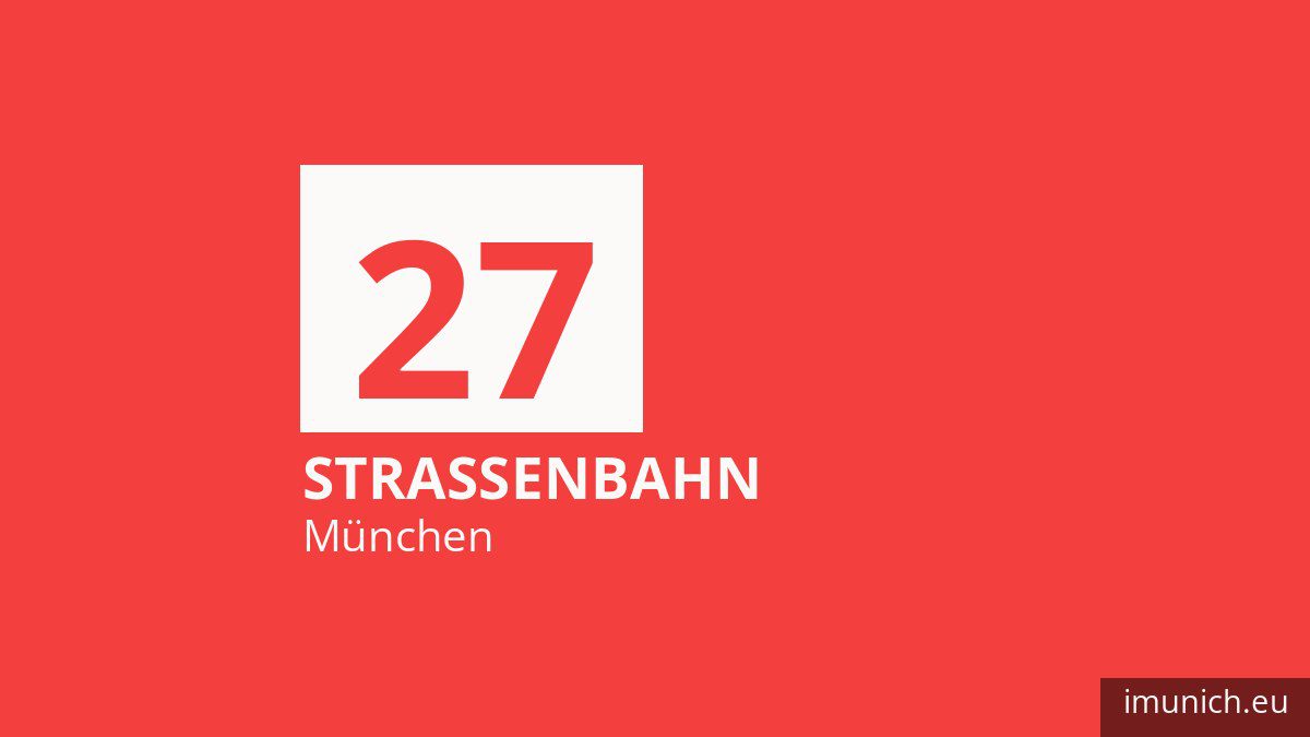 Tram 27 in München