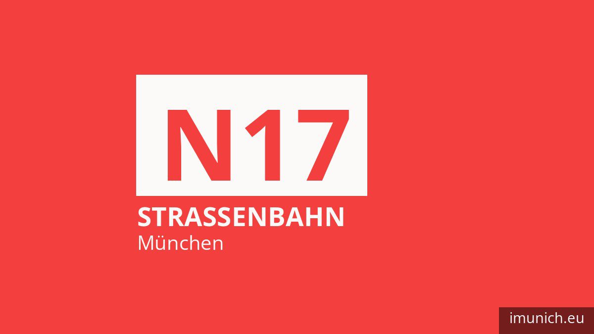 Tram N17 in München