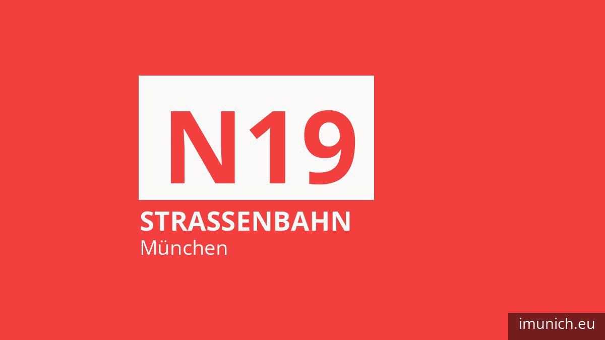 Tram N19 in München