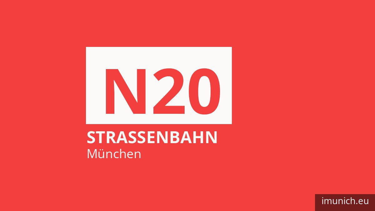 Tram N20 in München