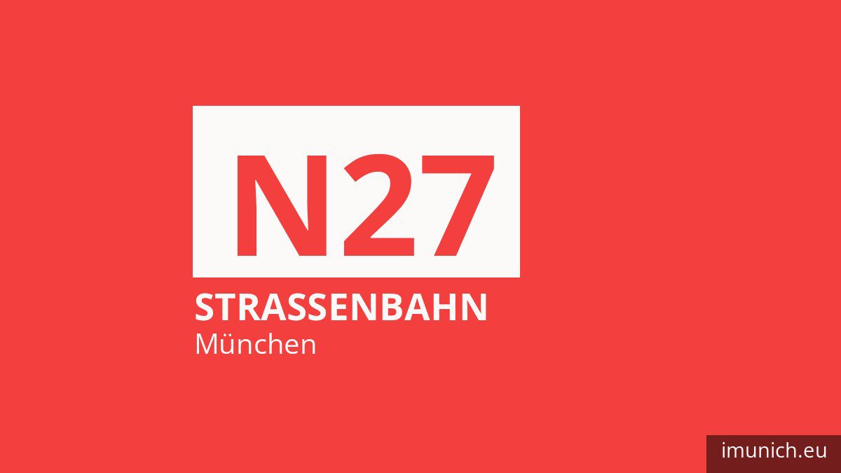 Tram N27 in München